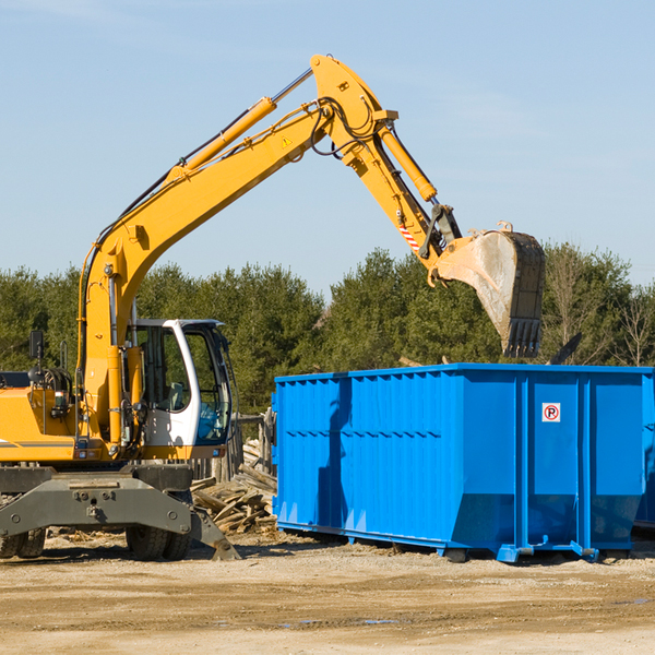 how many times can i have a residential dumpster rental emptied in Hidden Meadows